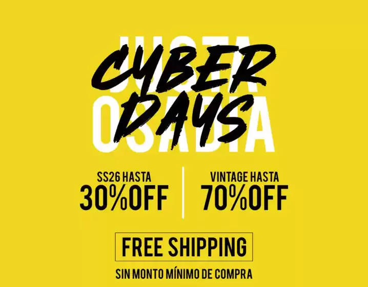 Catálogo Justa Osadia en Neuquén | Cyber Days | 2025-11-07T00:00:00.000Z - 2025-11-09T00:00:00.000Z