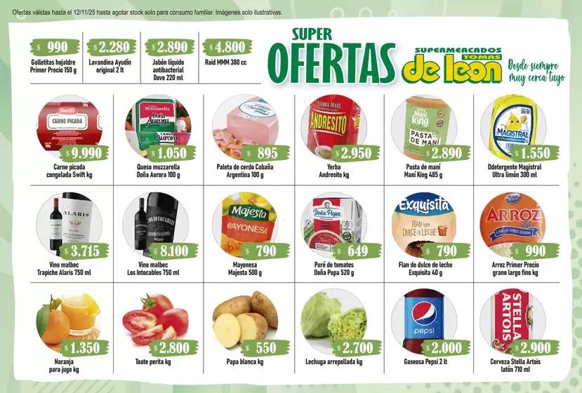 Catálogo Supermercado Tomas de Leon | Ofertas Supermercado Tomas de Leon | 2025-11-08T00:00:00.000Z - 2025-11-12T00:00:00.000Z