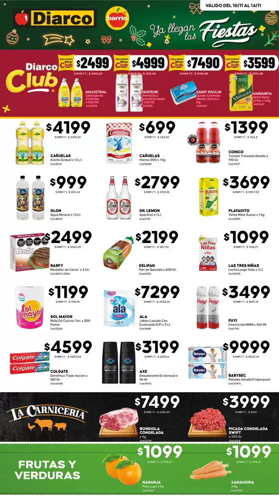 Catálogo Diarco | OFERTAS DIARCO BARRIO | 2025-11-10T00:00:00.000Z - 2025-11-14T00:00:00.000Z