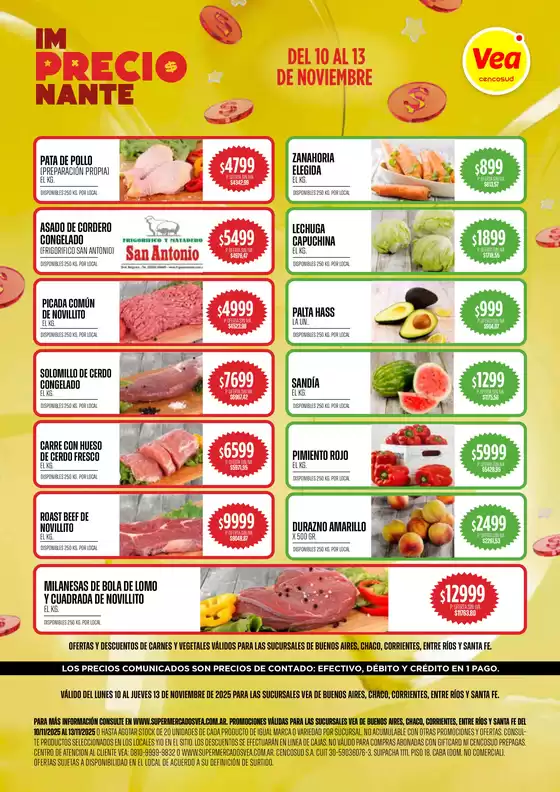 Catálogo Supermercados Vea | Oferta Semanal BsAs Nea | 2025-11-10T00:00:00.000Z - 2025-11-13T00:00:00.000Z
