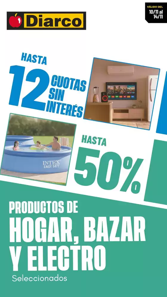 Catálogo Diarco | OFERTAS HOGAR, BAZAR Y ELECTRO | 2025-11-10T00:00:00.000Z - 2025-11-14T00:00:00.000Z