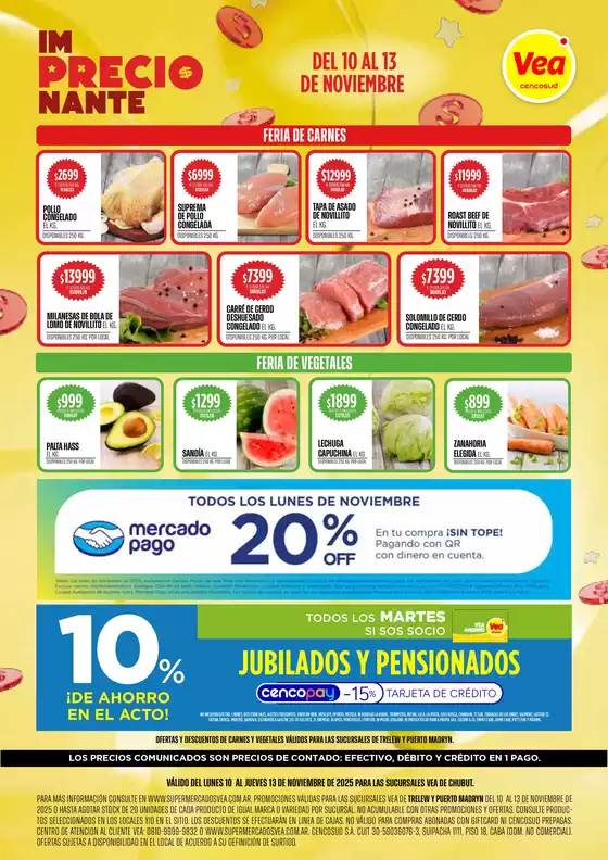 Catálogo Supermercados Vea | SEMANAL CHUBUT | 2025-11-10T00:00:00.000Z - 2025-11-13T00:00:00.000Z