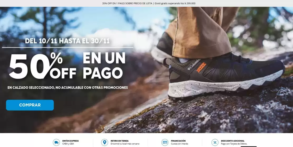 Catálogo Columbia | Hasta 50% off | 2025-11-12T00:00:00.000Z - 2025-11-30T00:00:00.000Z