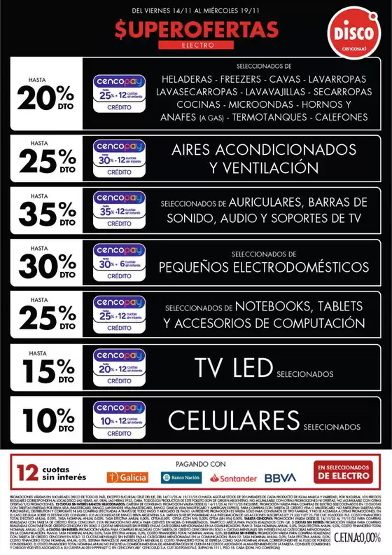 Catálogo Disco | Ofertas | Electro, T. Libre y más | 2025-11-14T00:00:00.000Z - 2025-11-19T00:00:00.000Z