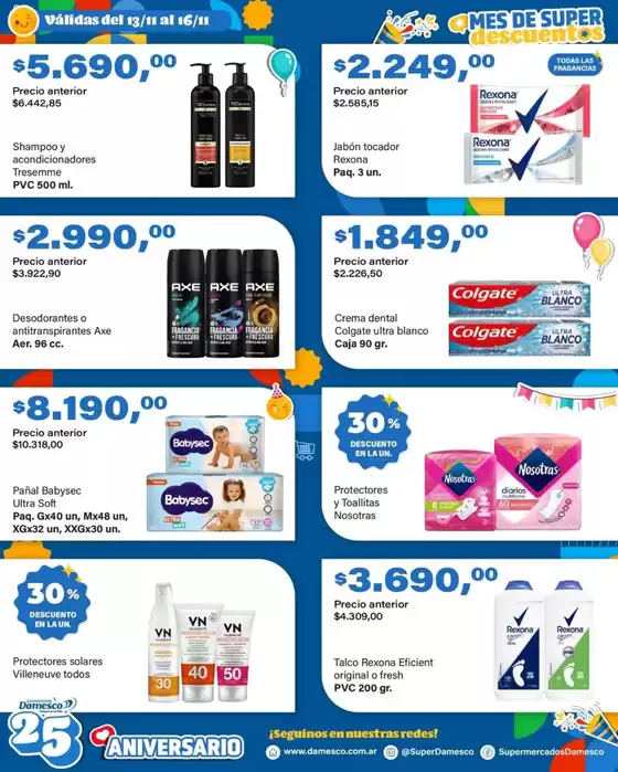 Catálogo Supermercados Damesco | Gangas y ofertas actuales | 2025-11-13T00:00:00.000Z - 2025-11-16T00:00:00.000Z