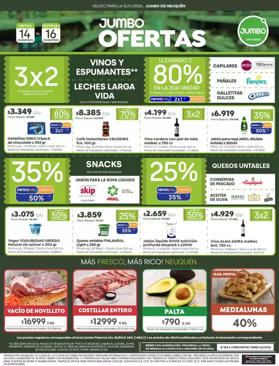 Catálogo Jumbo | Ofertas | Neuquén | 2025-11-14T00:00:00.000Z - 2025-11-16T00:00:00.000Z