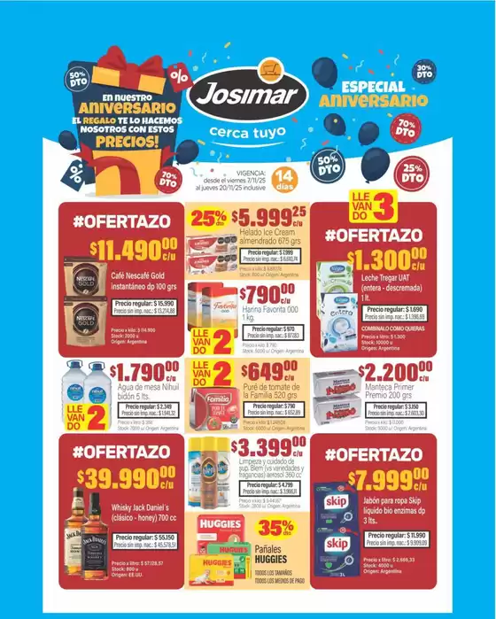 Catálogo Josimar | Gangas exclusivas | 2025-11-07T00:00:00.000Z - 2025-11-20T00:00:00.000Z