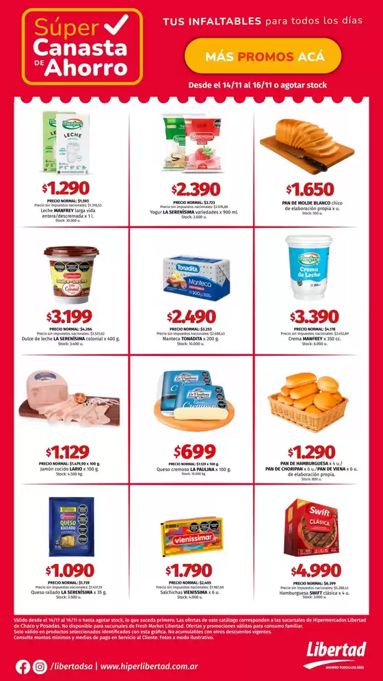 Catálogo Hiper Libertad en Lomas de Zamora | Ahorra ahora con nuestras ofertas | 2025-11-14T00:00:00.000Z - 2025-11-16T00:00:00.000Z