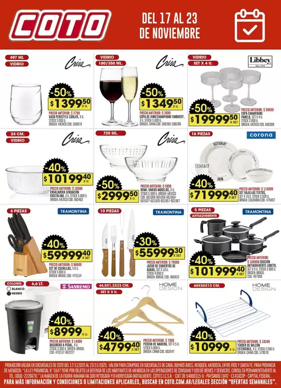 Catálogo Coto | Coto Afiche Web Ofertas Bazar | 2025-11-17T00:00:00.000Z - 2025-11-23T00:00:00.000Z