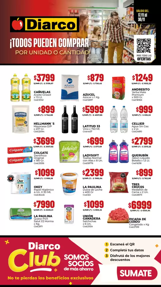 Catálogo Diarco | OFERTAS ESPECIALES | 2025-11-17T00:00:00.000Z - 2025-11-30T00:00:00.000Z