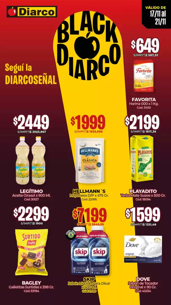 Catálogo Diarco | OFERTAS PUEBLO INTERIOR | 2025-11-17T00:00:00.000Z - 2025-11-21T00:00:00.000Z