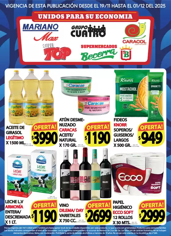Catálogo Supermercados Mariano Max en Mendoza | Ofertas Supermercados Mariano Max | 2025-11-19T00:00:00.000Z - 2025-12-01T00:00:00.000Z