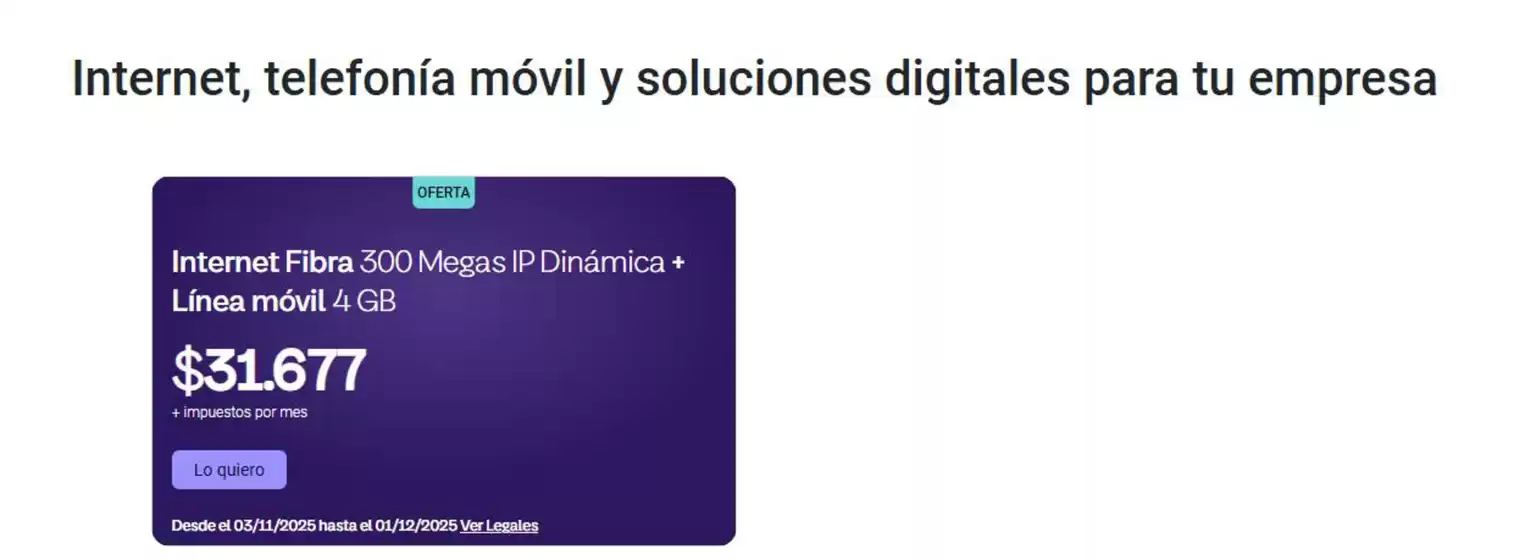 Catálogo Telecom | Promoción! | 2025-11-19T00:00:00.000Z - 2025-12-01T00:00:00.000Z