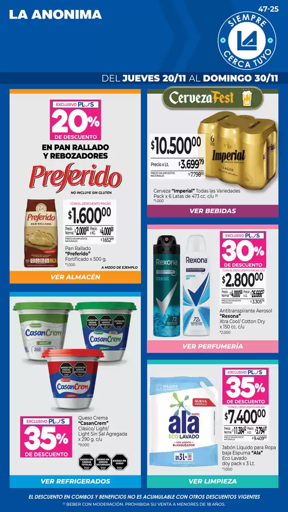 Catálogo La Anonima | Insuperables | 2025-11-20T00:00:00.000Z - 2025-11-30T00:00:00.000Z