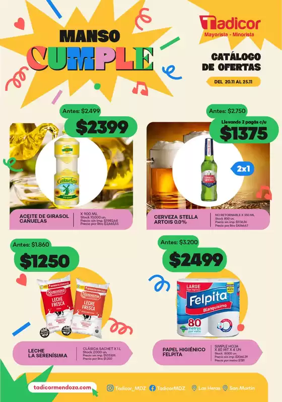 Catálogo Supermercados Tadicor | Catálogo Supermercados Tadicor | 2025-11-20T00:00:00.000Z - 2025-11-25T00:00:00.000Z