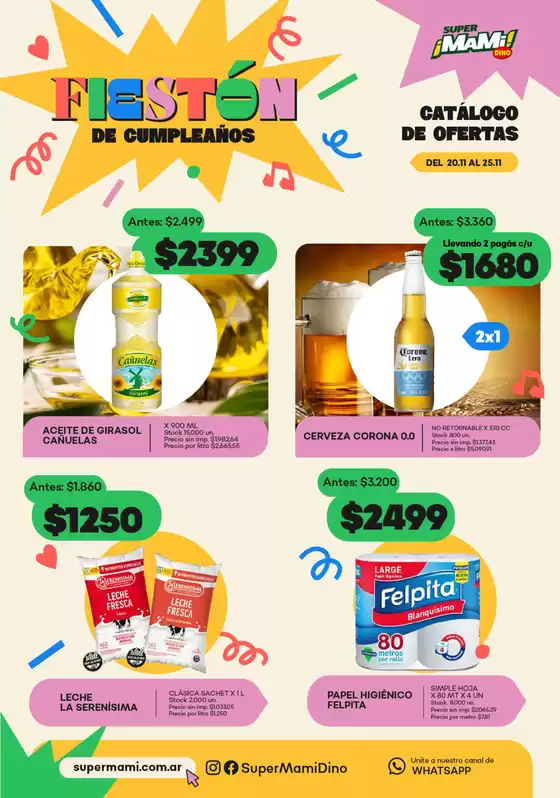 Catálogo Super Mami | Fiesta de cumpleanos | 2025-11-20T00:00:00.000Z - 2025-11-25T00:00:00.000Z
