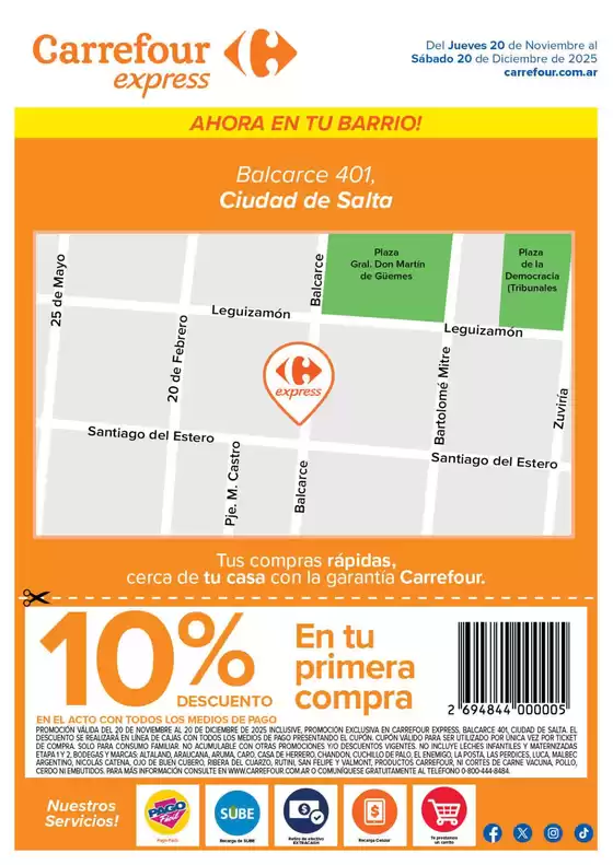 Catálogo Carrefour Express | Express | Balcarce 401, Ciudad de Salta | 2025-11-20T00:00:00.000Z - 2025-12-20T00:00:00.000Z