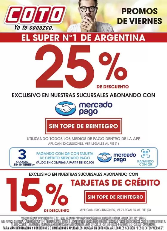 Catálogo Coto | Coto Afiche Descuento | 2025-11-21T00:00:00.000Z - 2025-11-21T00:00:00.000Z