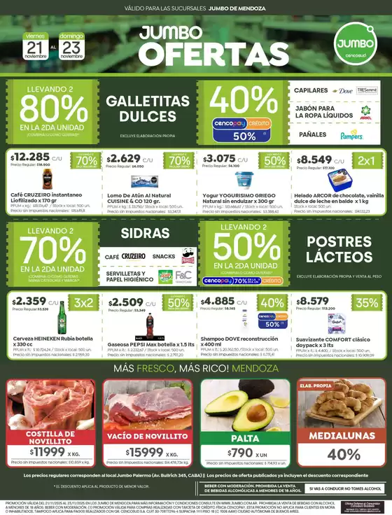 Catálogo Jumbo | Ofertas | Mendoza | 2025-11-21T00:00:00.000Z - 2025-11-23T00:00:00.000Z