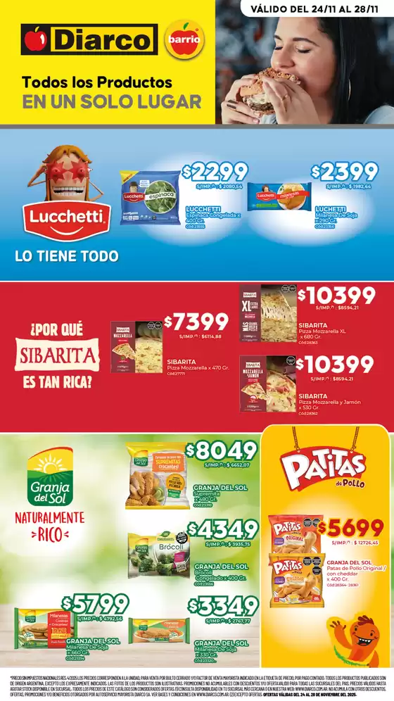 Catálogo Diarco | ESPECIAL CONGELADOS | 2025-11-24T00:00:00.000Z - 2025-11-28T00:00:00.000Z