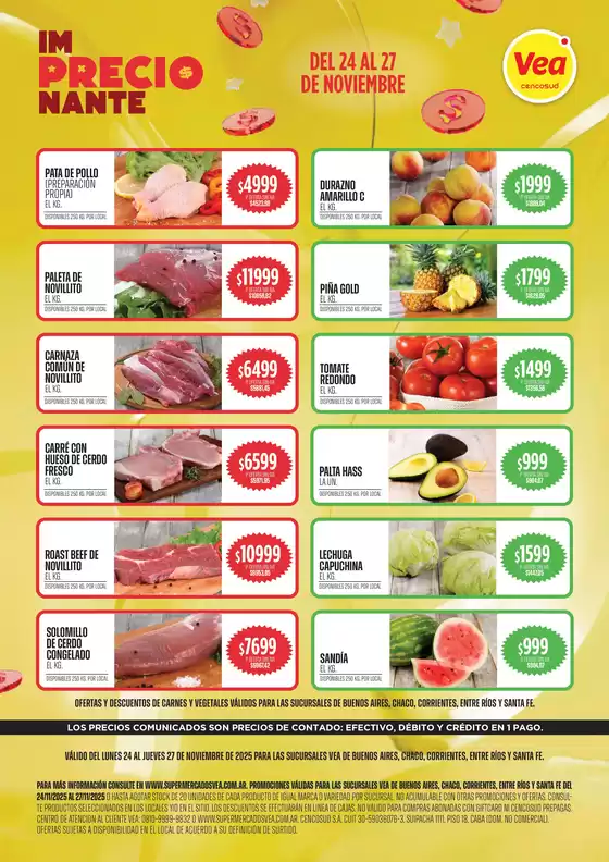 Catálogo Supermercados Vea | Oferta Semanal BSAS NEA | 2025-11-24T00:00:00.000Z - 2025-11-27T00:00:00.000Z
