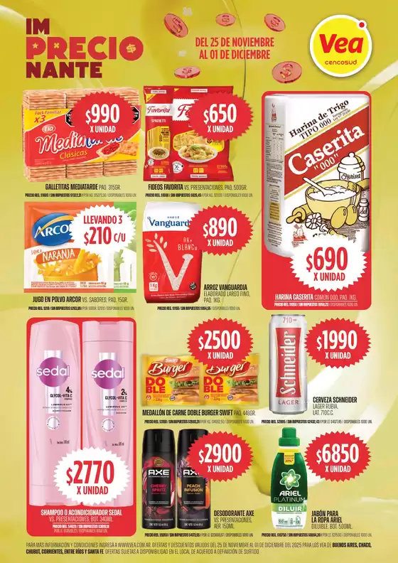 Catálogo Supermercados Vea | Ofertas principales y descuentos | 2025-11-25T00:00:00.000Z - 2025-12-01T00:00:00.000Z