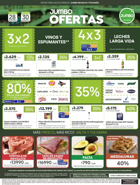 Catálogo Jumbo | Ofertas | Salta & Tucumán | 2025-11-28T00:00:00.000Z - 2025-11-30T00:00:00.000Z