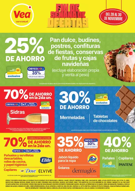 Catálogo Supermercados Vea | Oferta fin de semana BsAs | 2025-11-28T00:00:00.000Z - 2025-11-30T00:00:00.000Z