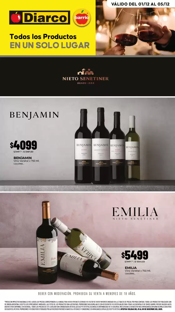 Catálogo Diarco en Quilmes | ESPECIAL BEBIDAS | 2025-12-01T00:00:00.000Z - 2025-12-05T00:00:00.000Z