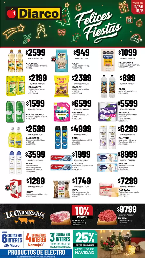 Catálogo Diarco en Quilmes | OFERTAS PUEBLO INTERIOR | 2025-12-01T00:00:00.000Z - 2025-12-05T00:00:00.000Z