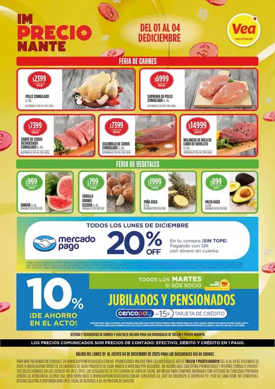 Catálogo Supermercados Vea | Ofertas semanal Chubut | 2025-12-01T00:00:00.000Z - 2025-12-04T00:00:00.000Z