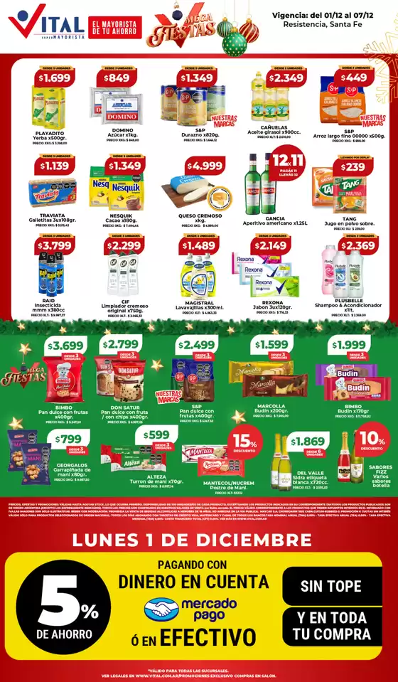 Catálogo Supermayorista Vital en Mendoza | Ofertas principales para todos los clientes | 2025-12-01T00:00:00.000Z - 2025-12-07T00:00:00.000Z