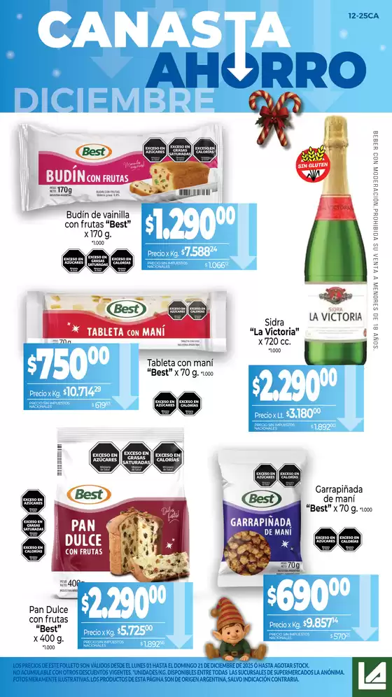 Catálogo La Anonima en Mendoza | Canasta Ahorro | 2025-12-01T00:00:00.000Z - 2025-12-21T00:00:00.000Z