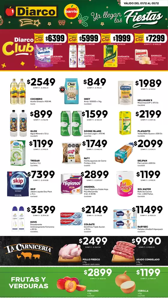 Catálogo Diarco | OFERTAS DIARCO BARRIO | 2025-12-01T00:00:00.000Z - 2025-12-05T00:00:00.000Z