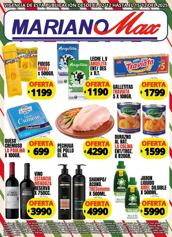 Catálogo Supermercados Mariano Max | Ofertas Supermercados Mariano Max | 2025-12-02T00:00:00.000Z - 2025-12-15T00:00:00.000Z