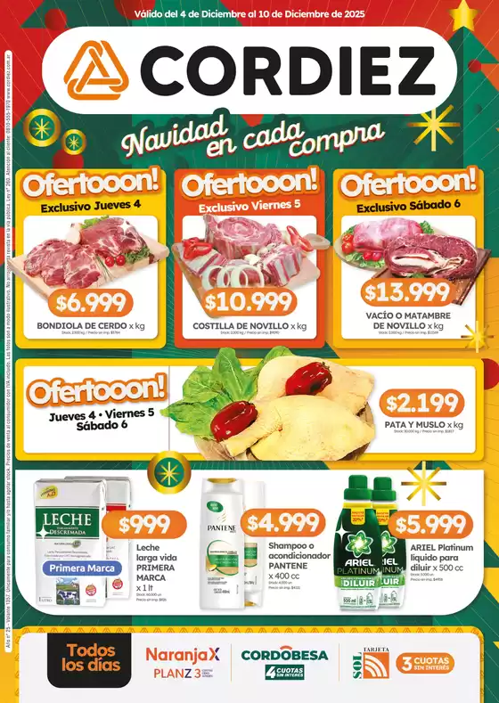 Catálogo Cordiez en Cuadro Nacional | Ofertas Cordiez | 2025-12-04T00:00:00.000Z - 2025-12-10T00:00:00.000Z