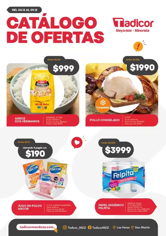 Catálogo Supermercados Tadicor en Córdoba | Catálogo Supermercados Tadicor | 2025-12-04T00:00:00.000Z - 2025-12-09T00:00:00.000Z