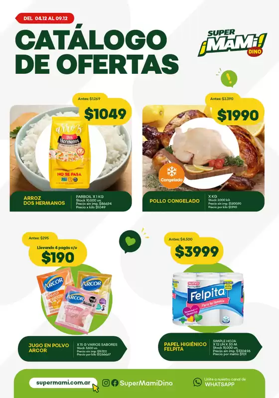 Catálogo Super Mami en Firmat | Catálogo de ofertas | 2025-12-04T00:00:00.000Z - 2025-12-09T00:00:00.000Z