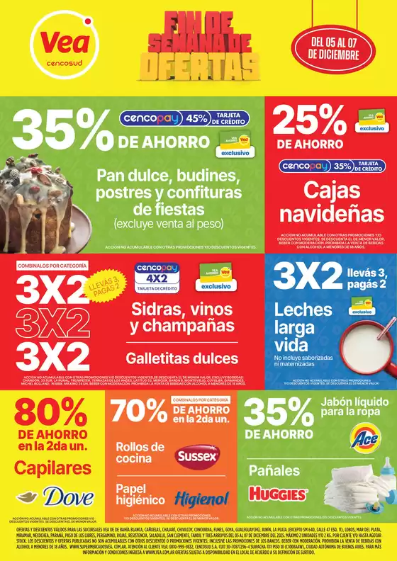 Catálogo Supermercados Vea | Oferta fin de semana Nea | 2025-12-05T00:00:00.000Z - 2025-12-07T00:00:00.000Z