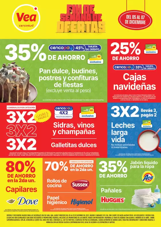 Catálogo Supermercados Vea | Ofertas fin de semana BsAs | 2025-12-05T00:00:00.000Z - 2025-12-07T00:00:00.000Z