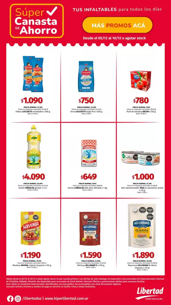 Catálogo Hiper Libertad | Grandes descuentos en productos seleccionados | 2025-12-05T00:00:00.000Z - 2025-12-10T00:00:00.000Z