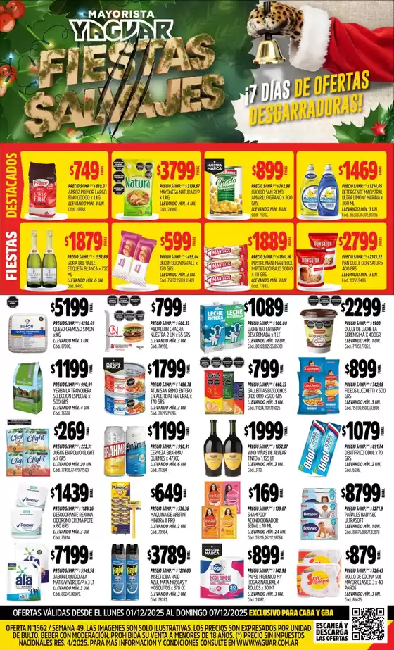 Catálogo Supermercados Yaguar | Ofertas Supermercados Yaguar | 2025-12-01T00:00:00.000Z - 2025-12-07T00:00:00.000Z