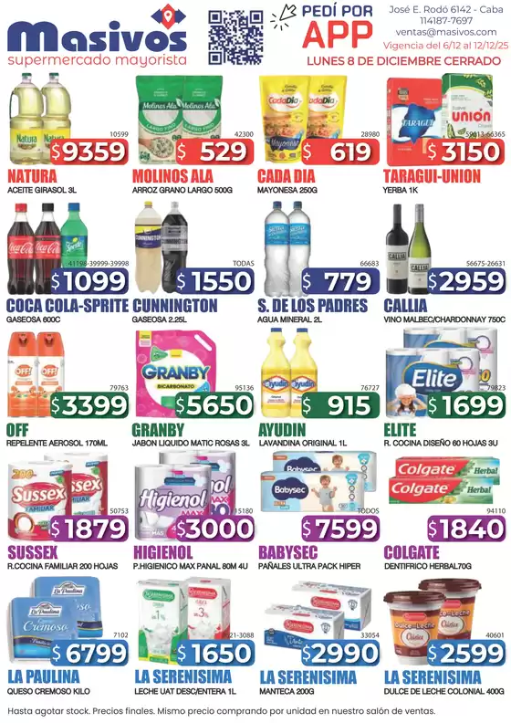 Catálogo Masivos | Ofertas Masivos | 2025-06-12T00:00:00.000Z - 2025-12-12T00:00:00.000Z