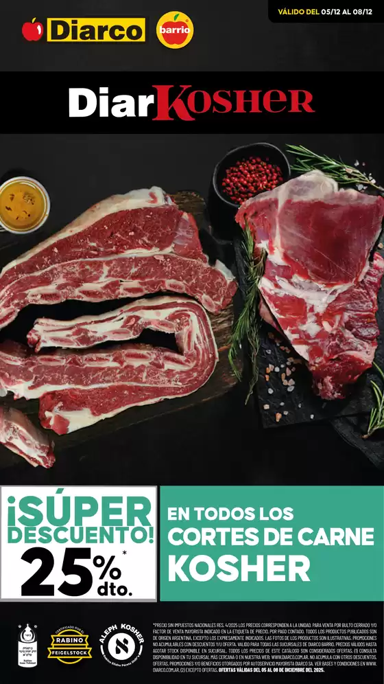 Catálogo Diarco | 25% KOSHER | 2025-12-05T00:00:00.000Z - 2025-12-08T00:00:00.000Z
