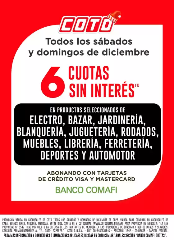 Catálogo Coto | Coto Afiche Web Banco Comafi_ | 2025-12-01T00:00:00.000Z - 2025-12-31T00:00:00.000Z
