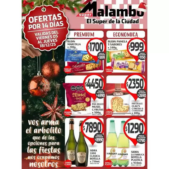Catálogo Supermercados Malambo en Martín Coronado | Promociones actuales | 2025-12-05T00:00:00.000Z - 2025-12-18T00:00:00.000Z