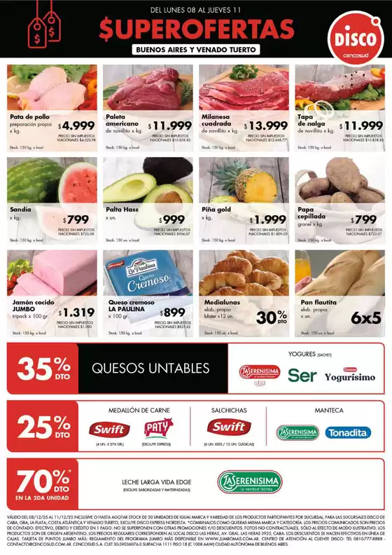 Catálogo Disco | FERIA DE FRESCOS BS. AS. 8/12 | 2025-12-08T00:00:00.000Z - 2025-12-11T00:00:00.000Z