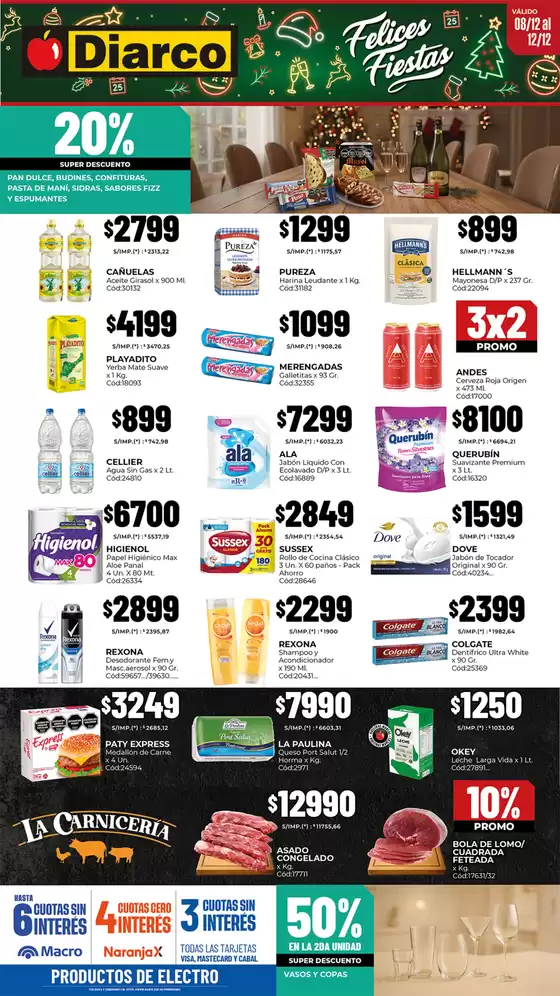 Catálogo Diarco en San Antonio de Padua | OFERTAS PUEBLO INTERIOR | 2025-12-08T00:00:00.000Z - 2025-12-12T00:00:00.000Z