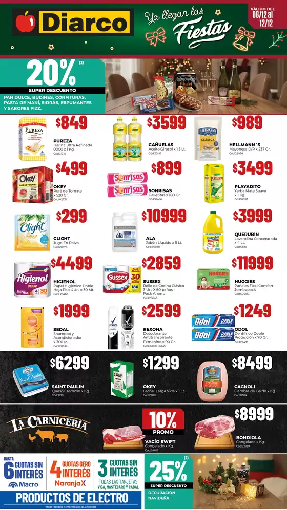 Catálogo Diarco en San Antonio de Padua | OFERTAS TDF | 2025-12-08T00:00:00.000Z - 2025-12-12T00:00:00.000Z