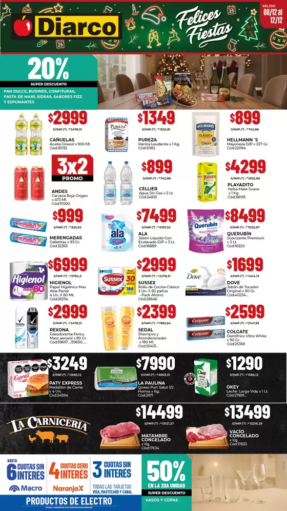 Catálogo Diarco en San Antonio de Padua | OFERTAS PUEBLO SUR | 2025-12-08T00:00:00.000Z - 2025-12-12T00:00:00.000Z